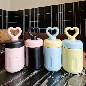 Dopa Pi Straw Insulated Cup Made Of 316 Stainless Steel, Various Holiday Gifts Such As Halloween, Thanksgiving, Christmas, Etc., Love Carrying Cup, Outdoor Portable Gift Cup