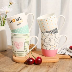 Chic Large-Capacity Ceramic Mug - Perfect for Coffee, Tea & Breakfast Drinks - Ideal Gift for Holidays